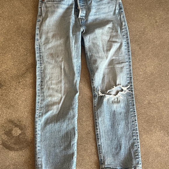 Levi’s Wedgie Straight Leg Cropped Jeans, Sz 27 - Picture 4 of 5